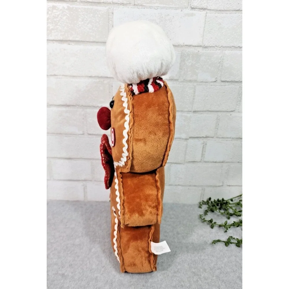 Gingerbread Man Boy Baker Plush Throw Pillow Christmas‎ Decor Peppermint 17